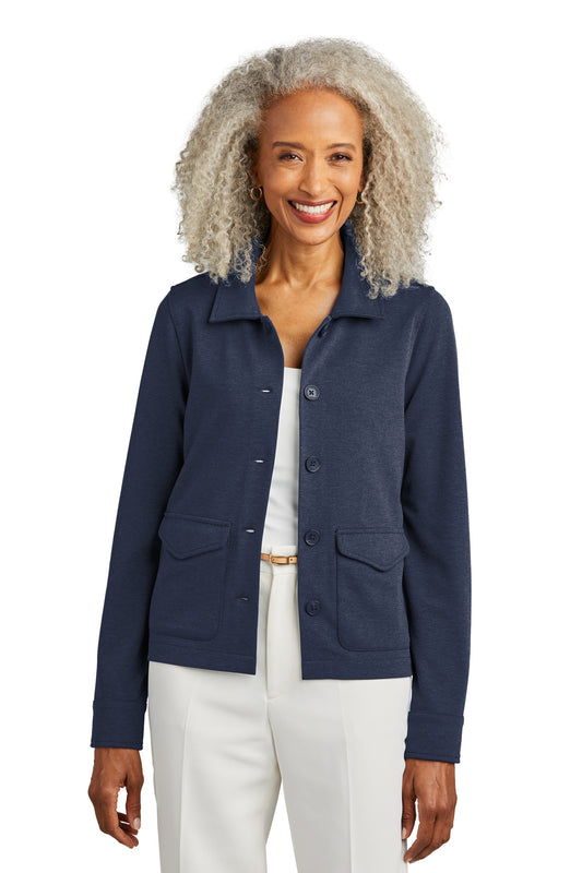 Chaqueta de botones elástica de capa intermedia Brooks Brothers® para mujer BB18205