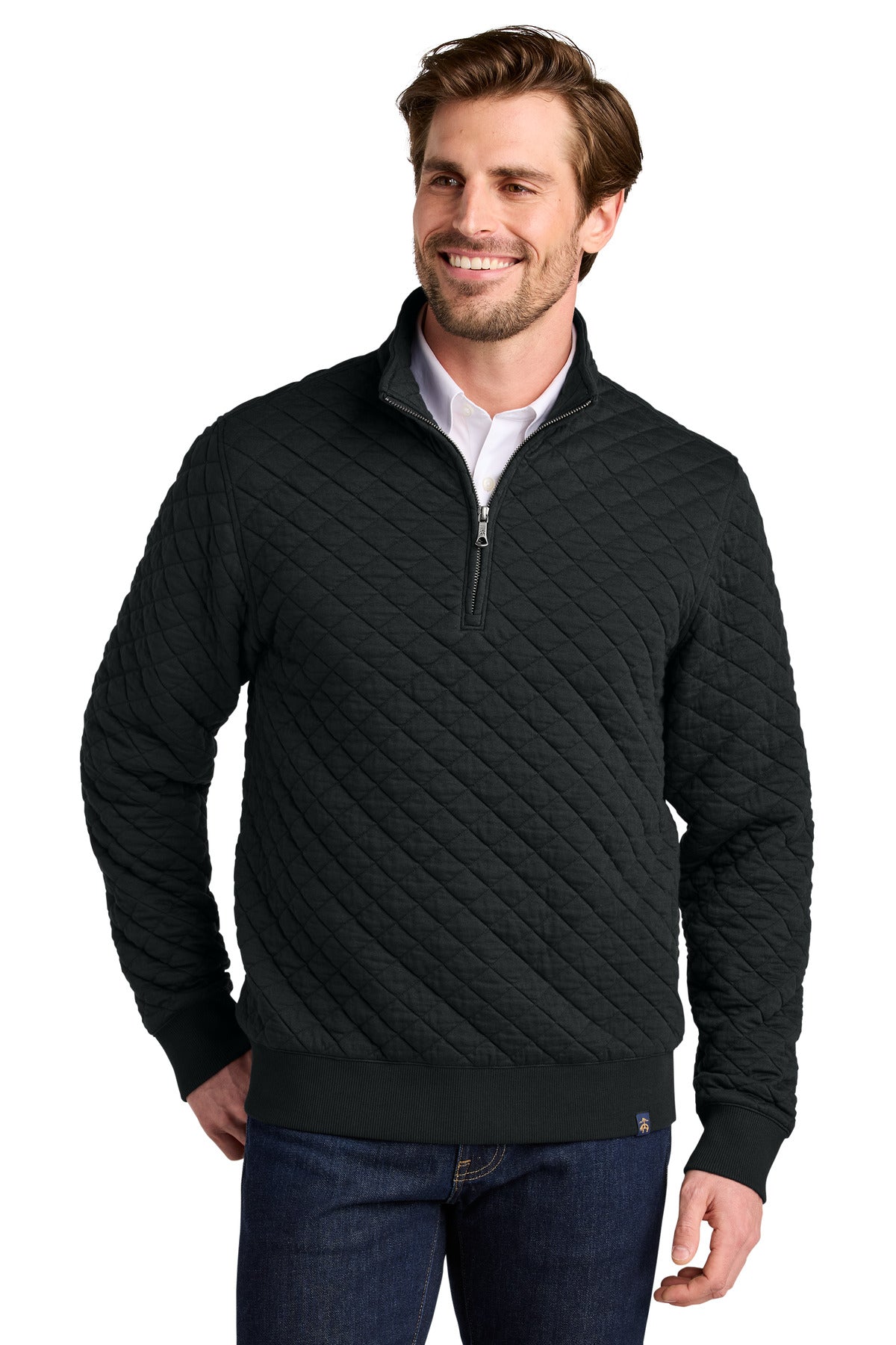 Brooks Brothers ® Diamond Quilt 1/4-Zip BB18212