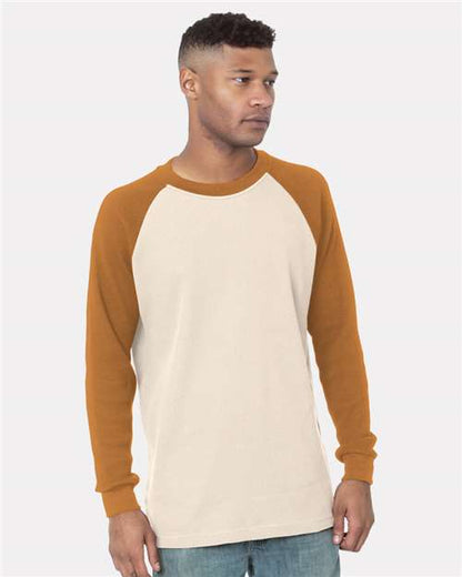 Men's USA-Made Heavyweight Waffle Knit Thermal Raglan T-Shirt
