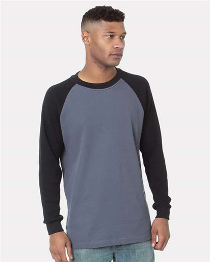 Men's USA-Made Heavyweight Waffle Knit Thermal Raglan T-Shirt