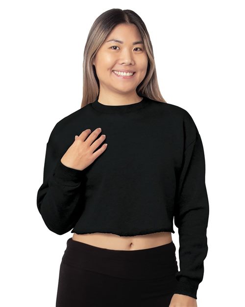 Women's USA Made Cropped Crewneck Sweatshirt