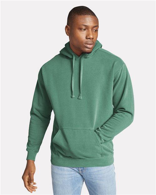 Sudadera unisex con capucha teñida en prenda