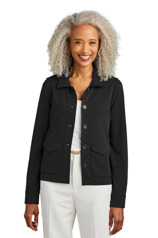 Chaqueta de botones elástica de capa intermedia Brooks Brothers® para mujer BB18205
