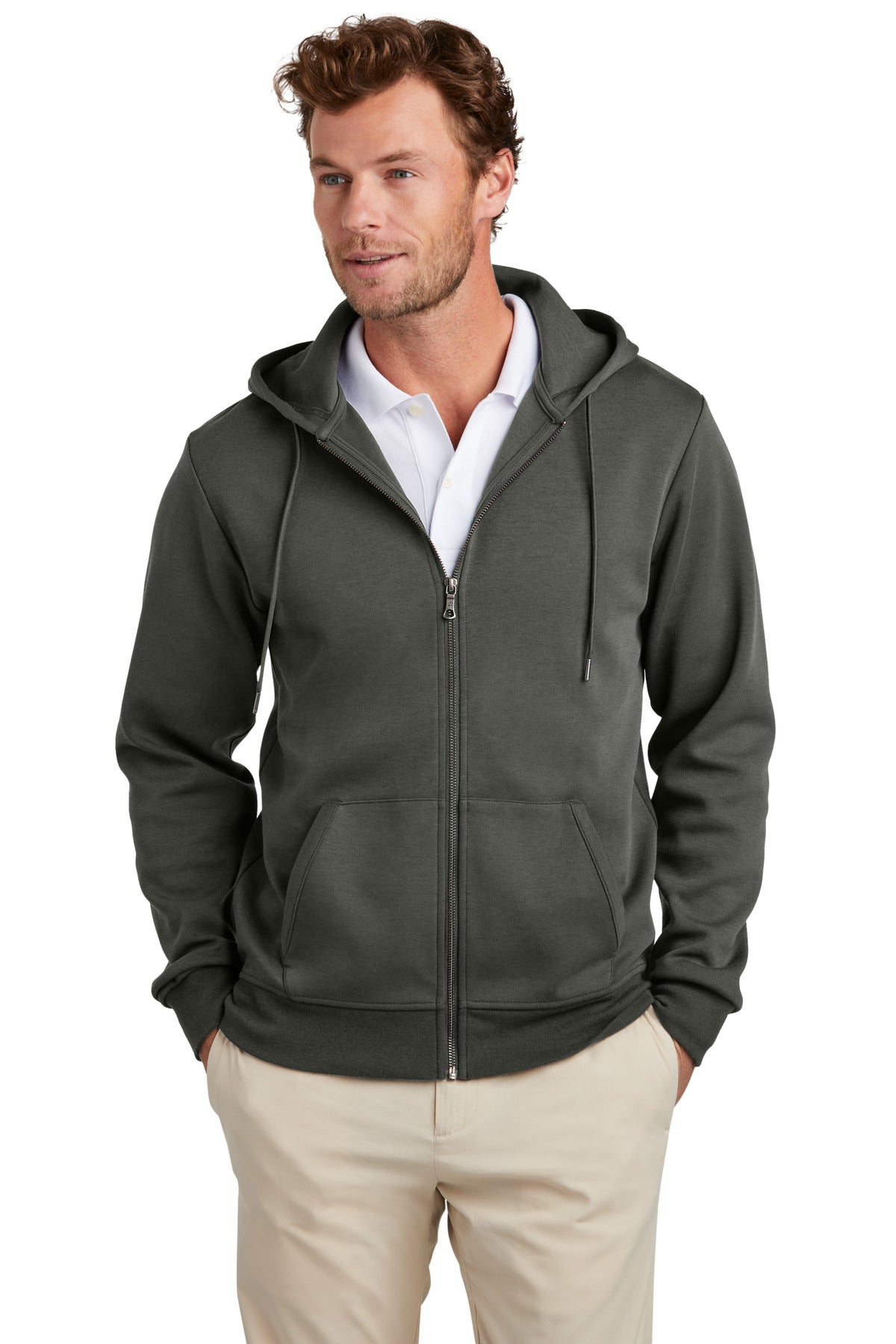 Brooks Brothers ®  Double-Knit Full-Zip Hoodie BB18208