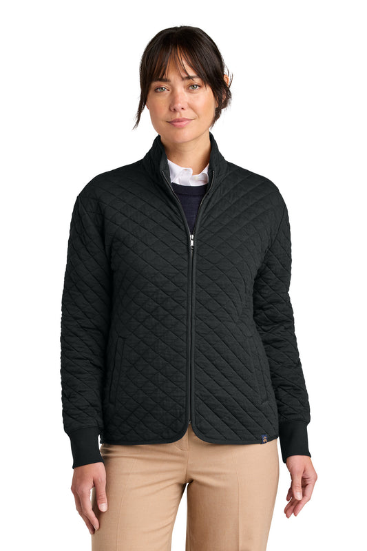 Brooks Brothers® Diamond Quilt - Chaqueta con cremallera completa para mujer BB18213