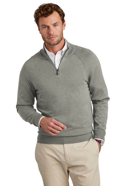 Brooks Brothers ®  Cotton Stretch 1/4-Zip Sweater BB18402