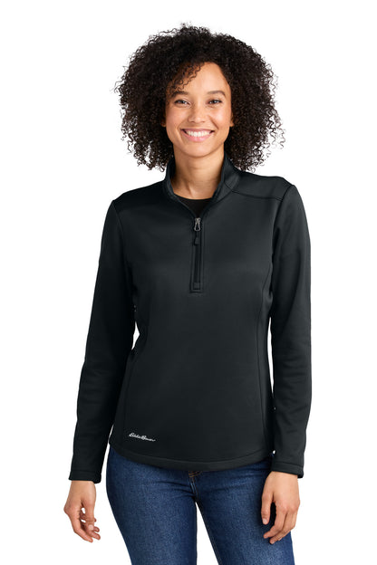 Eddie Bauer® - Capa intermedia de polar suave para mujer con media cremallera EB2370