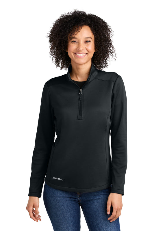 Eddie Bauer® - Capa intermedia de polar suave para mujer con media cremallera EB2370