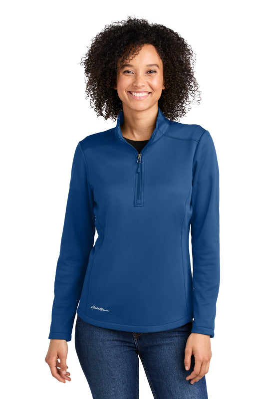 Eddie Bauer® - Capa intermedia de polar suave para mujer con media cremallera EB2370