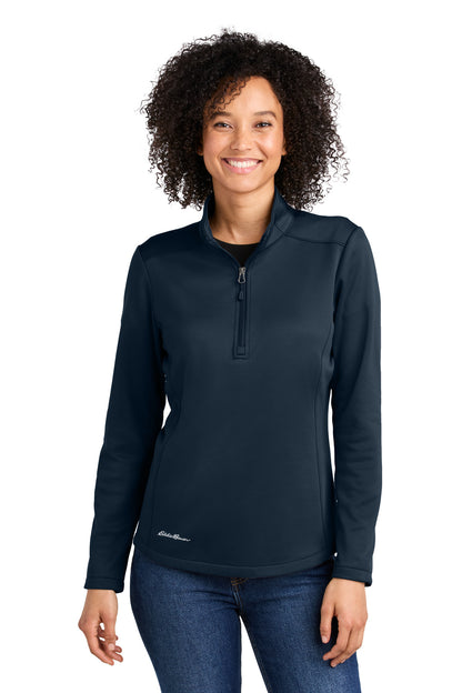 Eddie Bauer® - Capa intermedia de polar suave para mujer con media cremallera EB2370