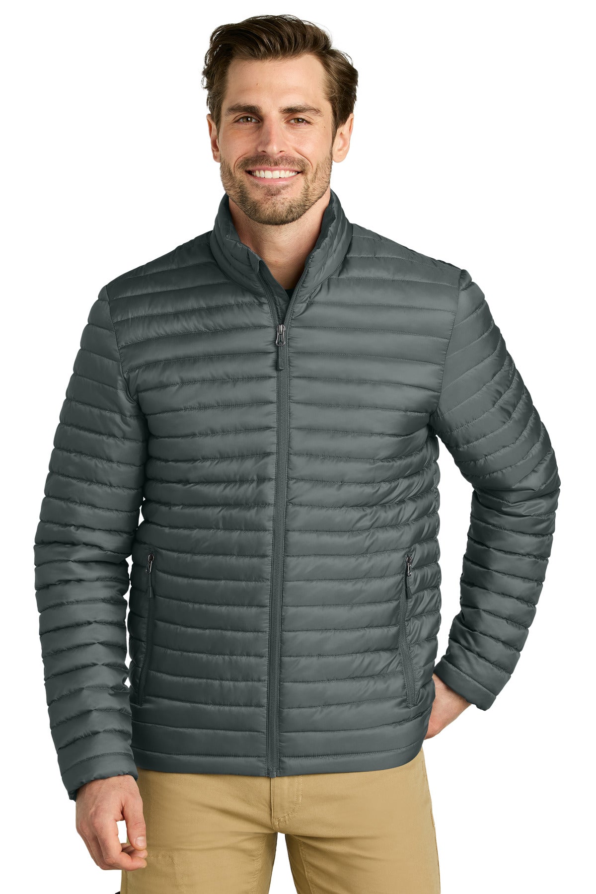 Chaqueta acolchada plegable con cremallera completa Eddie Bauer® EB514