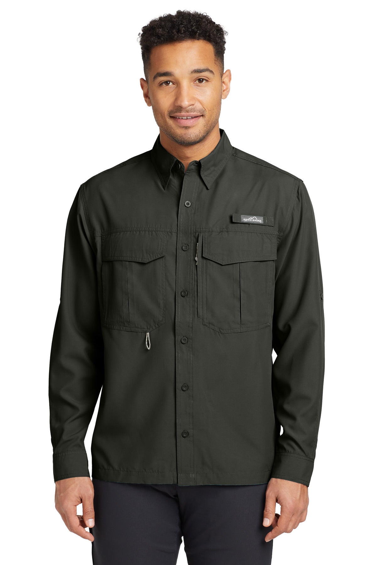 Eddie Bauer ® - Camisa de pesca deportiva de manga larga. EB600