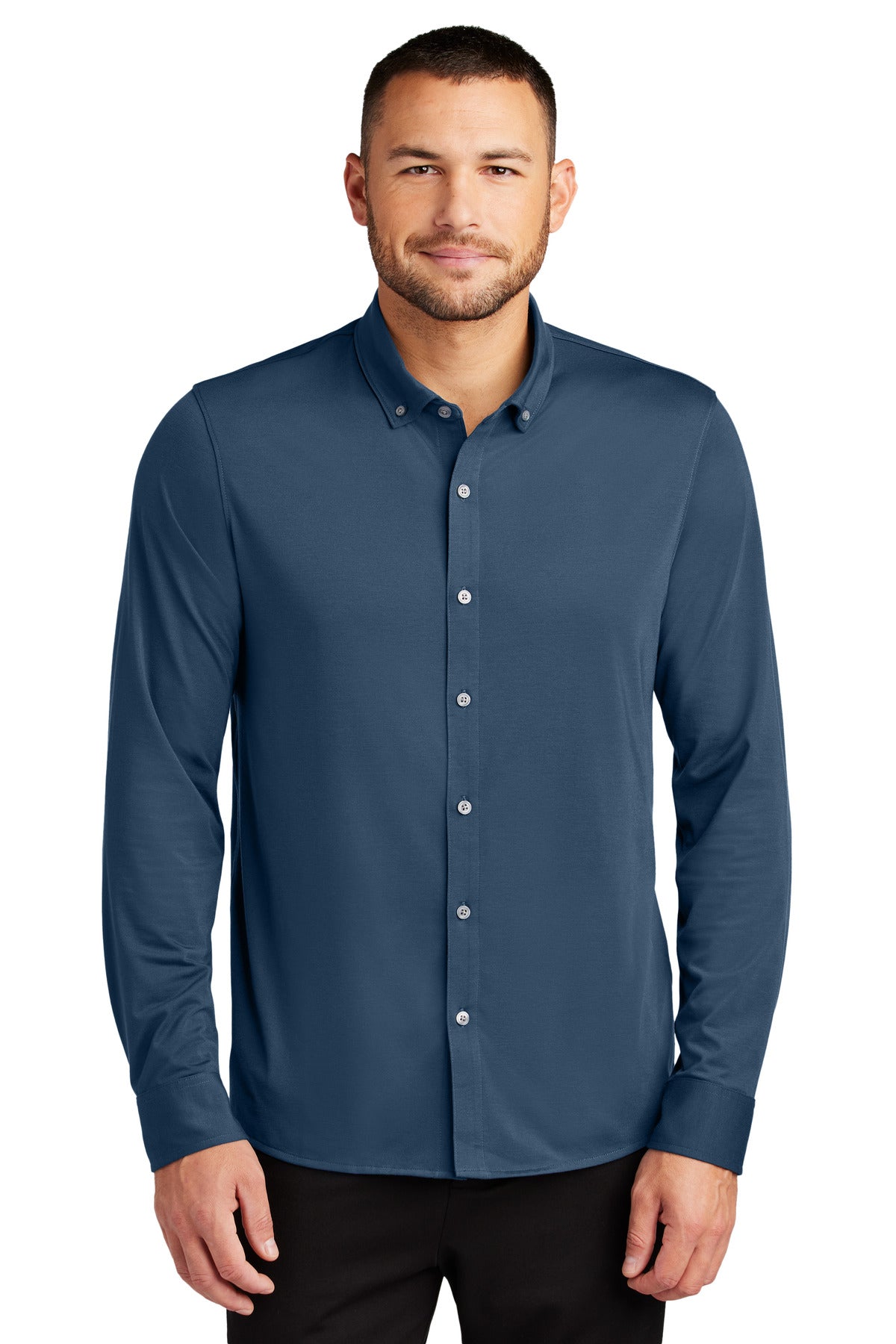 Mercer+Mettle ®  Stretch Jersey Long Sleeve Shirt MM1018