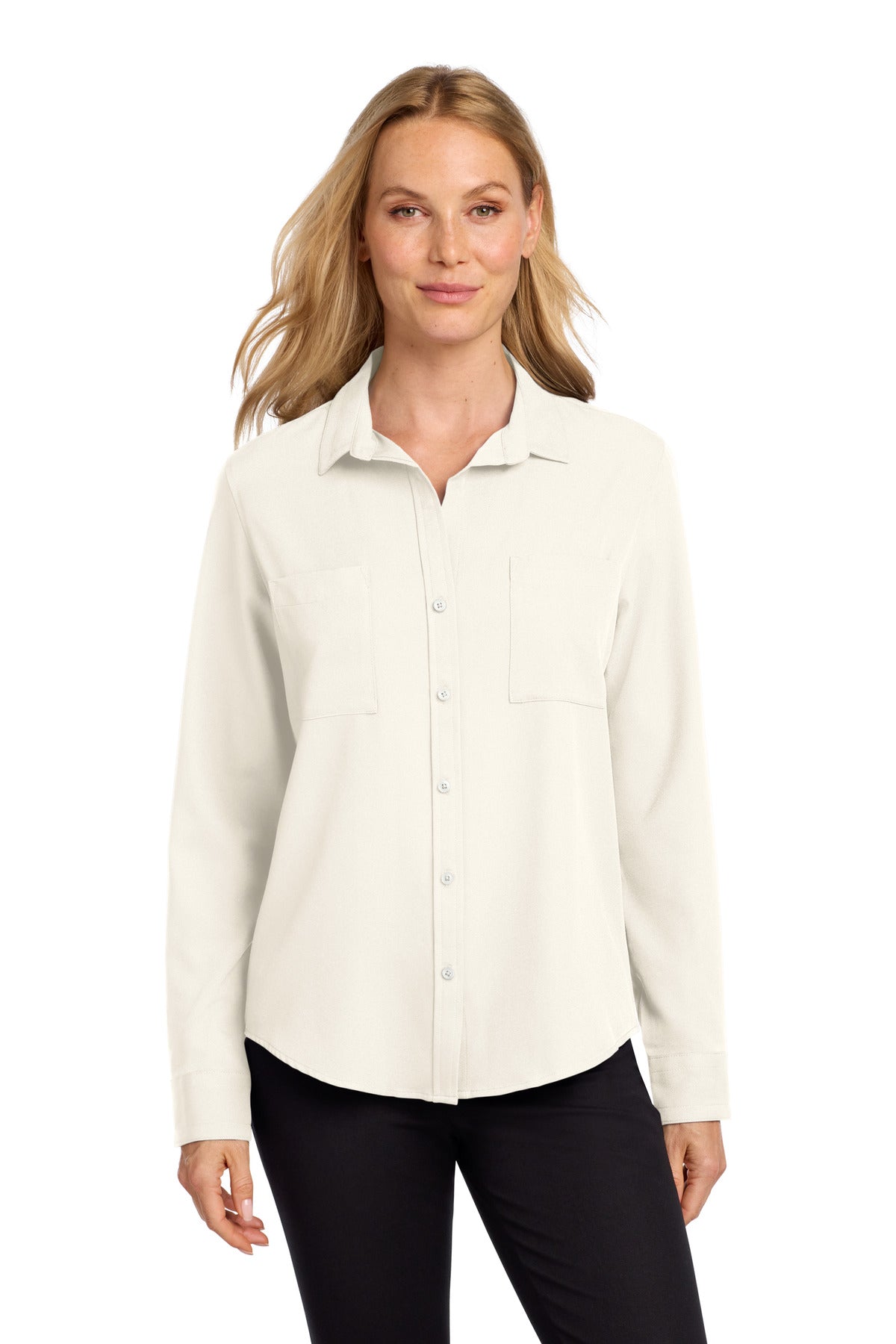 Mercer+Mettle ®  Women's Stretch Crepe Long Sleeve Camp MM2013