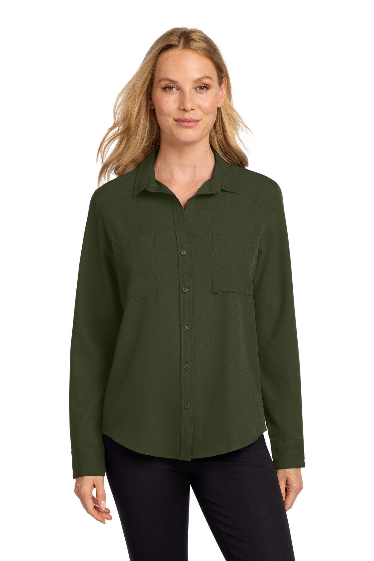 Mercer+Mettle ®  Women's Stretch Crepe Long Sleeve Camp MM2013