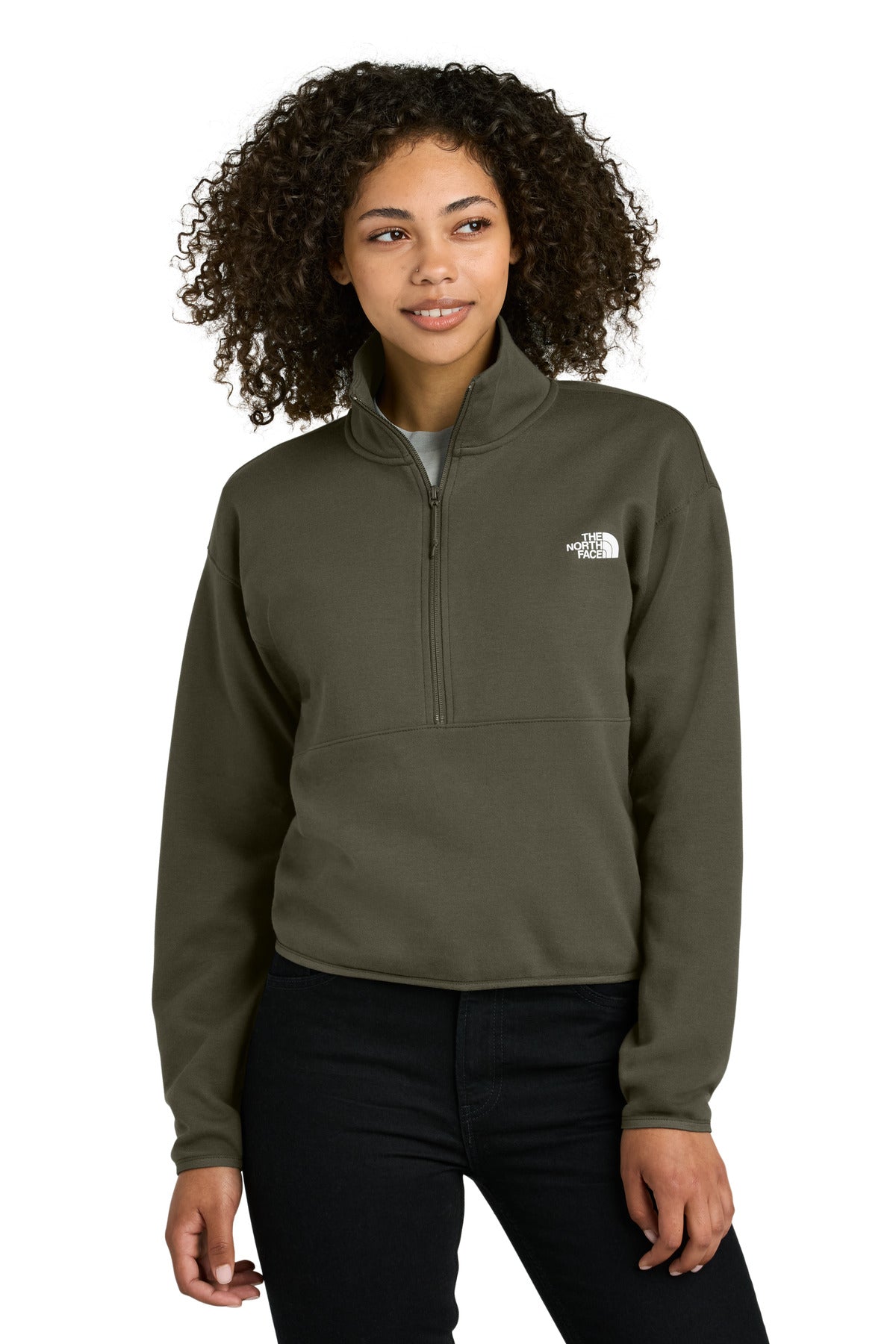 Polar de punto doble con media cremallera para mujer The North Face ® NF0A8C5H