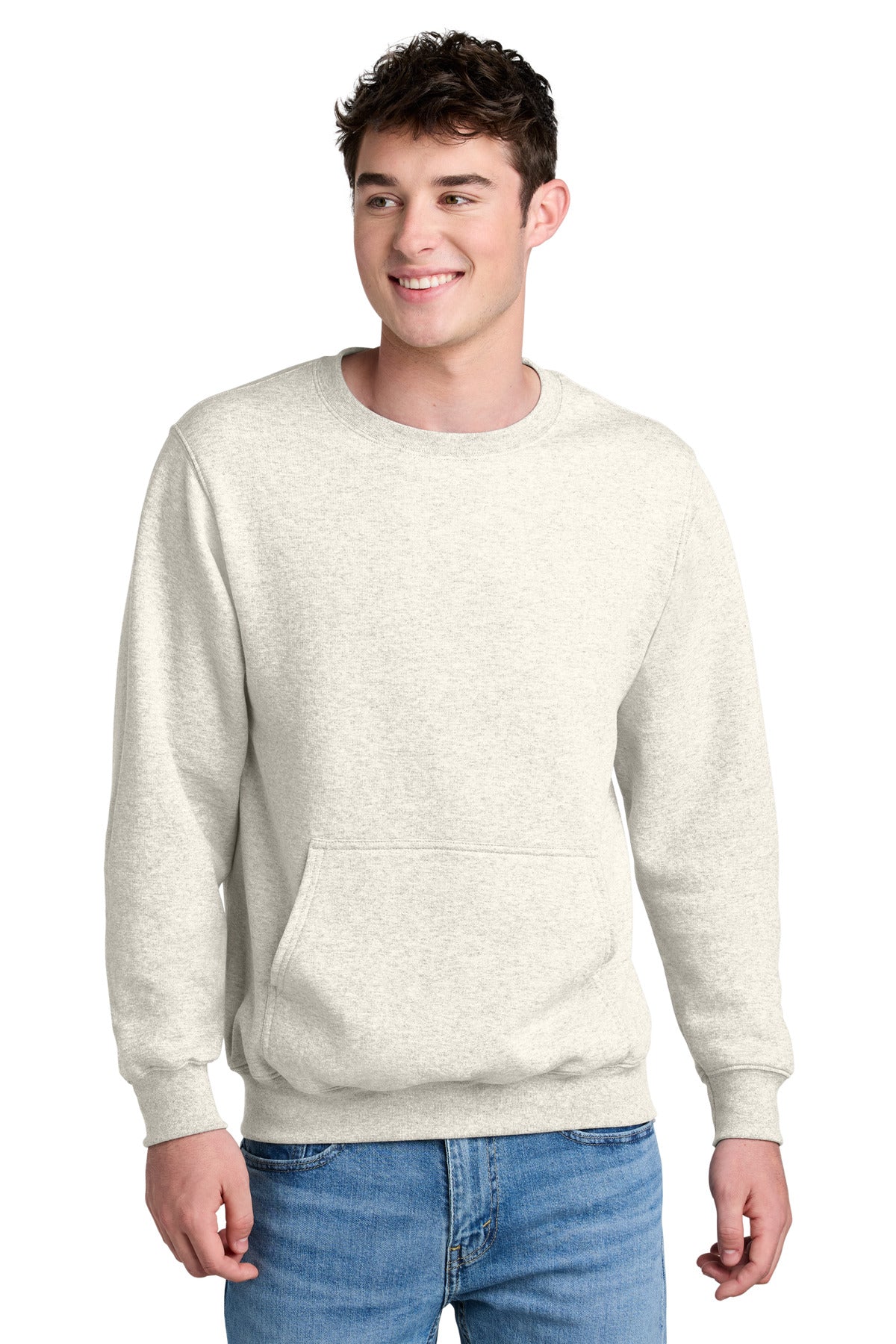 Port & Co ™  Core Fleece Crewneck Pocket Sweatshirt PC78PKT
