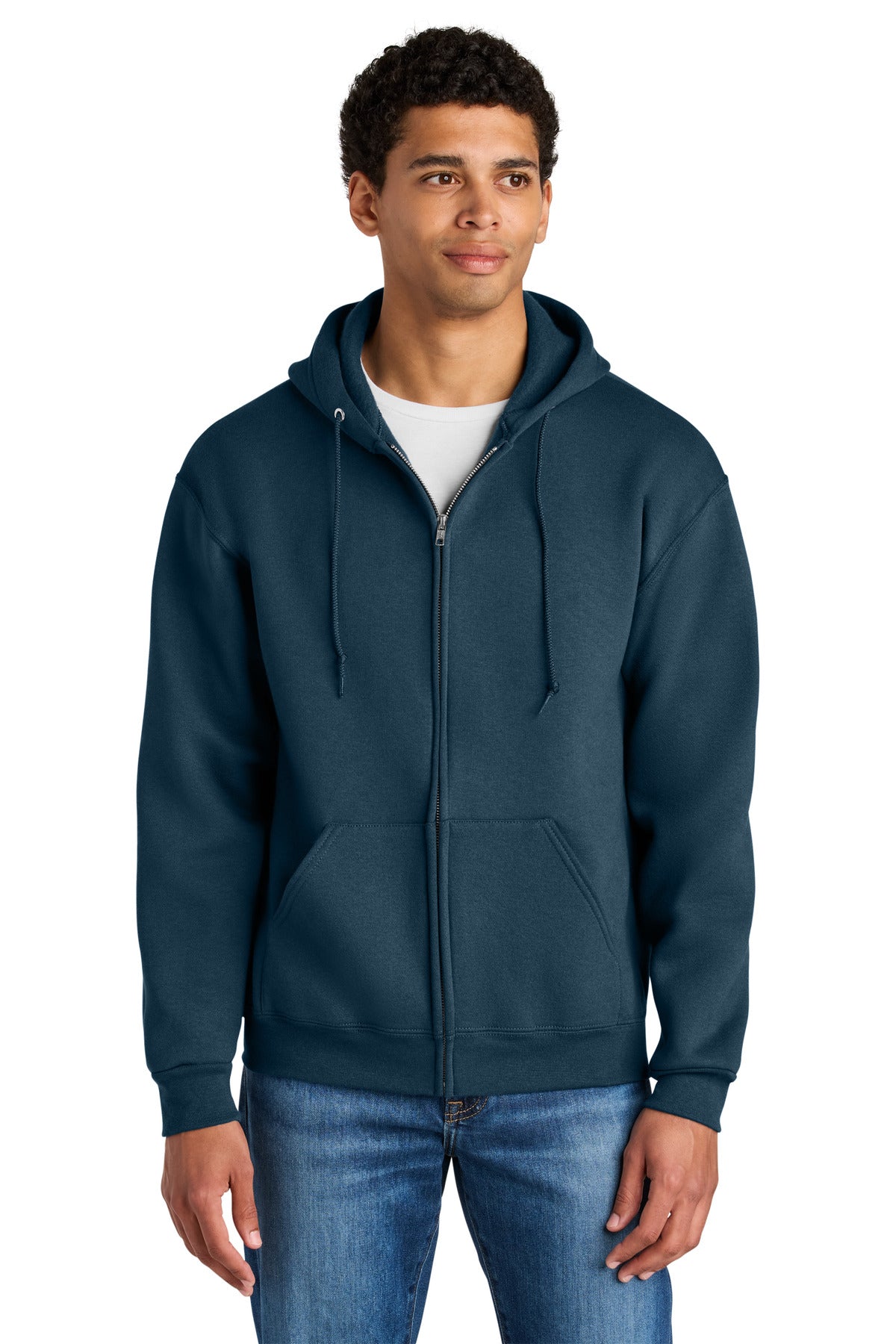 Jerzees Rugged ™  Unisex Full-Zip Hooded Sweatshirt Z12M